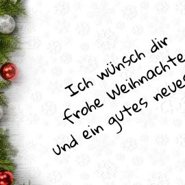 Schöne Weihnachtssprüche — Jak składać życzenia świąteczne po niemiecku?